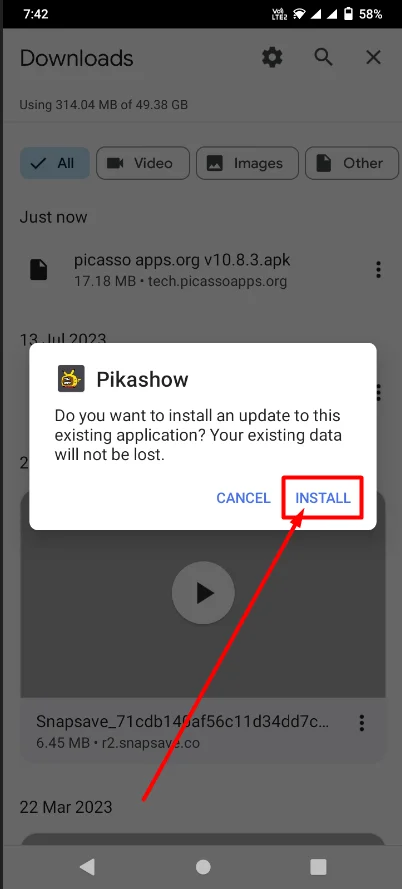 install picasso app